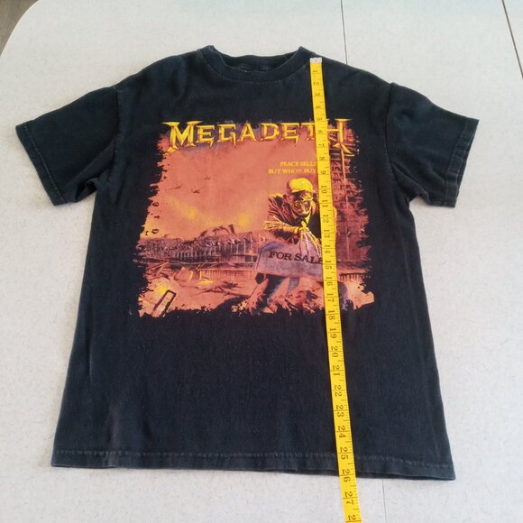Vintage 2004 Megadeth "Peace sells but who's buying? black tee Size M runs small - Picture 4 of 10